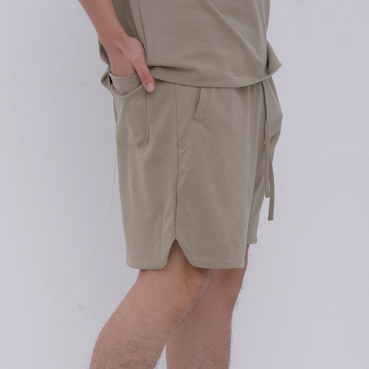 Men Solid Color Shorts Short Sleeve Suit T-Shirt Suit Men'S Thin Summer Two Piece Set Clothing Manufacturers Custom African
